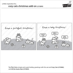 Clear Stamps - Cozy Cats Christmas Add-On