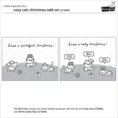 Clear Stamps - Cozy Cats Christmas Add-On