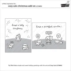 Clear Stamps - Cozy Cats Christmas Add-On