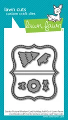 Lawn Cuts Dies - Center Picture Window Card Holiday Add-On