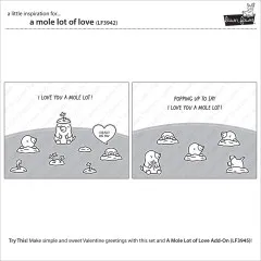 Clear Stamps - A Mole Lot Of Love