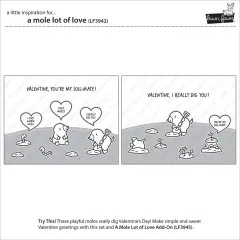 Clear Stamps - A Mole Lot Of Love