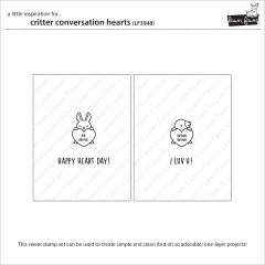 Clear Stamps - Critter Conversation Hearts