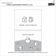 Clear Stamps - Critter Conversation Hearts
