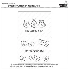 Clear Stamps - Critter Conversation Hearts