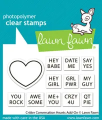 Clear Stamps - Critter Conversation Hearts Add-On