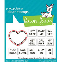 Lawn Cuts Dies - Critter Conversation Hearts Add-On