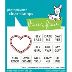 Lawn Cuts Dies - Critter Conversation Hearts Add-On