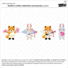 Lawn Cuts Dies - Build-A-Critter Valentine Accessories Stand-Alone