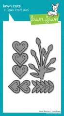 Lawn Cuts Dies - Heart Blooms Stand-Alone