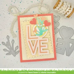 Lawn Cuts Dies - Heart Blooms Stand-Alone