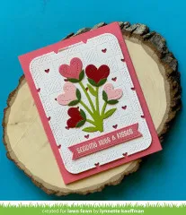 Lawn Cuts Dies - Heart Blooms Stand-Alone