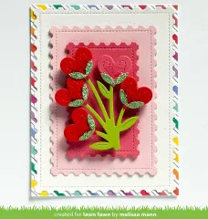 Lawn Cuts Dies - Heart Blooms Stand-Alone