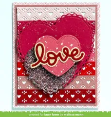 Lawn Cuts Dies - Quilted Heart Border Stand-Alone