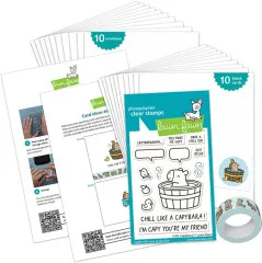 Lawn Fawn - Chill, Capybara! - Kids Cardmaking Kit Mini