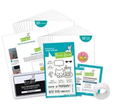 Lawn Fawn - Boba Cat - Kids Cardmaking Kit