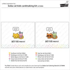 Lawn Fawn - Boba Cat - Kids Cardmaking Kit