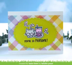 Lawn Fawn - Boba Cat - Kids Cardmaking Kit