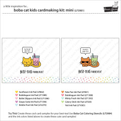 Lawn Fawn - Boba Cat - Kids Cardmaking Kit Mini