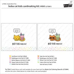 Lawn Fawn - Boba Cat - Kids Cardmaking Kit Mini