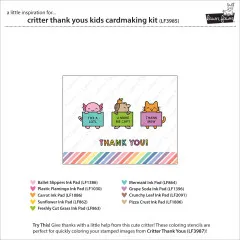 Lawn Fawn - Critter Thank Yous - Kids Cardmaking Kit