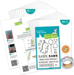 Lawn Fawn - Rawr To You - Kids Cardmaking Kit Mini