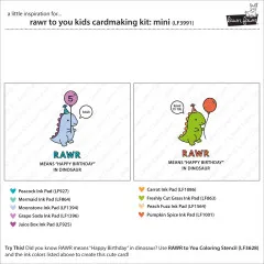 Lawn Fawn - Rawr To You - Kids Cardmaking Kit Mini
