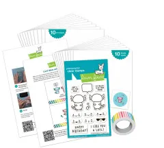 Lawn Fawn - A Lotl Smiles - Kids Cardmaking Kit Mini