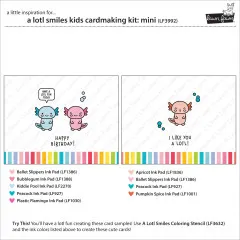 Lawn Fawn - A Lotl Smiles - Kids Cardmaking Kit Mini