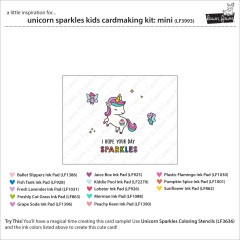 Lawn Fawn - Unicorn Sparkles - Kids Cardmaking Kit Mini