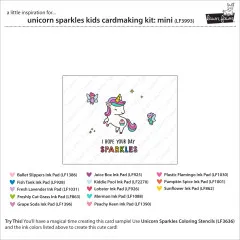 Lawn Fawn - Unicorn Sparkles - Kids Cardmaking Kit Mini