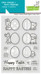 Stamp 'N Stencil Set - Easter Eggs