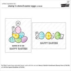 Stamp 'N Stencil Set - Easter Eggs