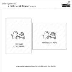 Clear Stamps - A Mole Lot Of Flowers