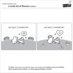 Clear Stamps - A Mole Lot Of Flowers