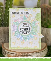 Lawn Cuts Dies - Magic Iris Butterfly Wreath Add-On Stand-Alone