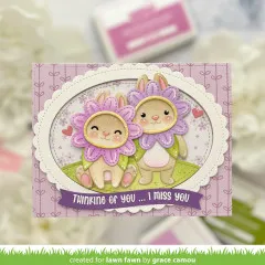 Lawn Cuts Dies - Stitched Scalloped Oval Stackables Stand-Alone