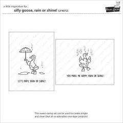 Clear Stamps - Silly Goose, Rain Or Shine!