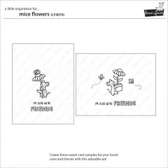 Clear Stamps - Mice Flowers