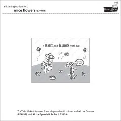 Clear Stamps - Mice Flowers