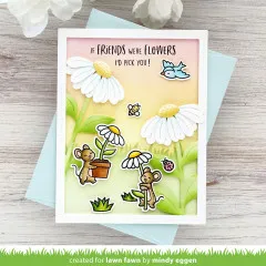 Clear Stamps - Mice Flowers