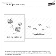 Clear Stamps - All The Grad Caps