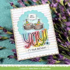 Lawn Cuts Dies - Giant Outlined Yay Stand-Alone