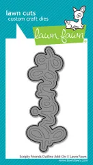 Lawn Cuts Dies - Scripty Friends Outline Add-On Stand-Alone