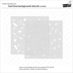 Lawn Clippings Stencils - Tool Time Background