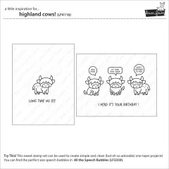 Clear Stamps - Highland Cows!