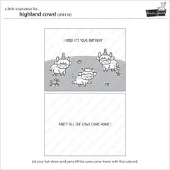 Clear Stamps - Highland Cows!