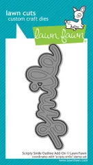 Lawn Cuts Dies - Scripty Smile Outline Add-On