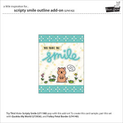 Lawn Cuts Dies - Scripty Smile Outline Add-On