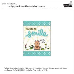 Lawn Cuts Dies - Scripty Smile Outline Add-On